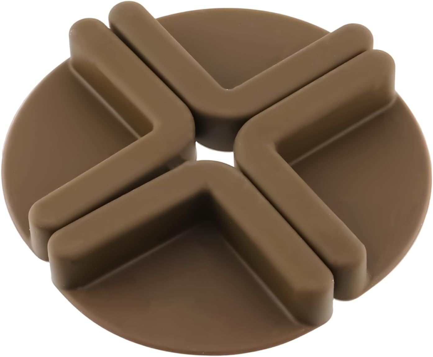 Semetall 1.5 Inch Rubber Caster Cups 8 Pack Black | Non Slip Furniture Coasters Floor Protectors for Bed Couch Table Chair