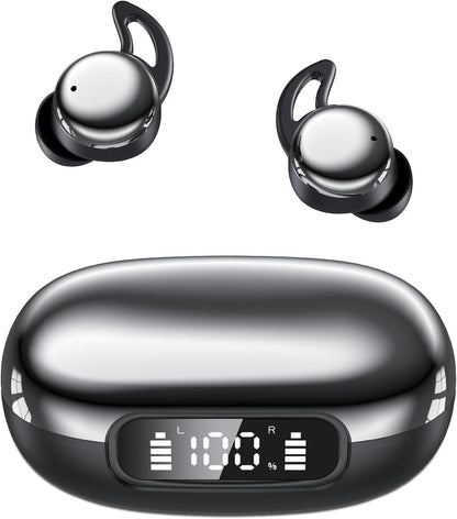 Paekole Sleep Earbuds for Side Sleepers, Ultra-Small Invisible Earbuds for Sleeping, Noise Cancelling Sleep Headphones & Ear Plugs for Snoring Blocking, Bluetooth Sleep Buds for Bedtime & Travel