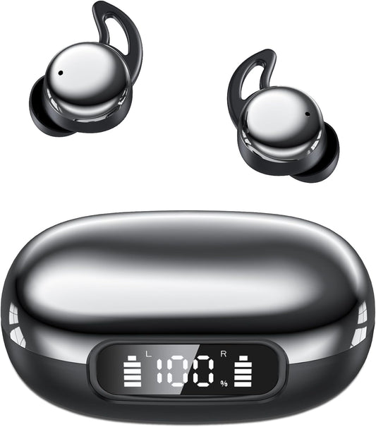 Paekole Sleep Earbuds for Side Sleepers, Ultra-Small Invisible Earbuds for Sleeping, Noise Cancelling Sleep Headphones & Ear Plugs for Snoring Blocking, Bluetooth Sleep Buds for Bedtime & Travel