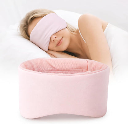 Sleep Mask for Women Men, Reversible Eye Mask Sleeping with Cozy & Cooling Sides, Adjustable Velcro Band, Blackout Face-Hugging Padded Eye Cover for Sleeping Travel Office, Grey/White