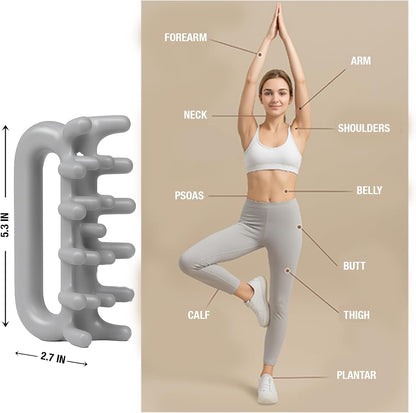 Fascia Massage Tool Trigger Point Massage Tools Anti Blaster for Cellulite Massager Tool Reaching Deep Myofascial Tissue Throughout The Body Release Muscle Knot Reduction (Pink)