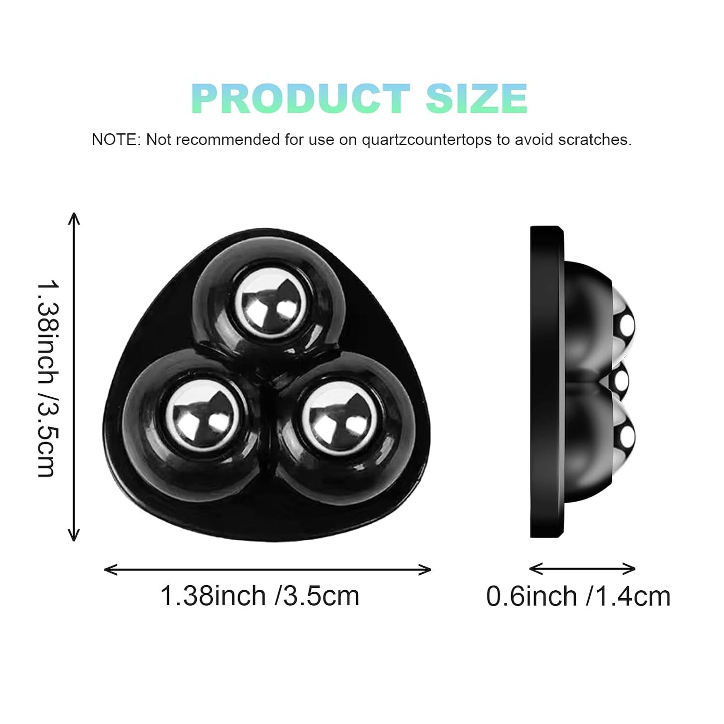 Self Adhesive Appliance Sliders 8 Pack Kitchen & Furniture Rollers | Move Small Appliances Easily 360° Glide No Tools Peel Stick 12lbs Per Wheel