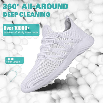 Shoe Washing Machine Bag 2 Pack, Laundry Shoe Bag for Washer and Dryer | 360°Deep Clean Durable Shoes, Reusable Shoe Cleaner Bags, Sneaker Washing Machine Bag, Yellow