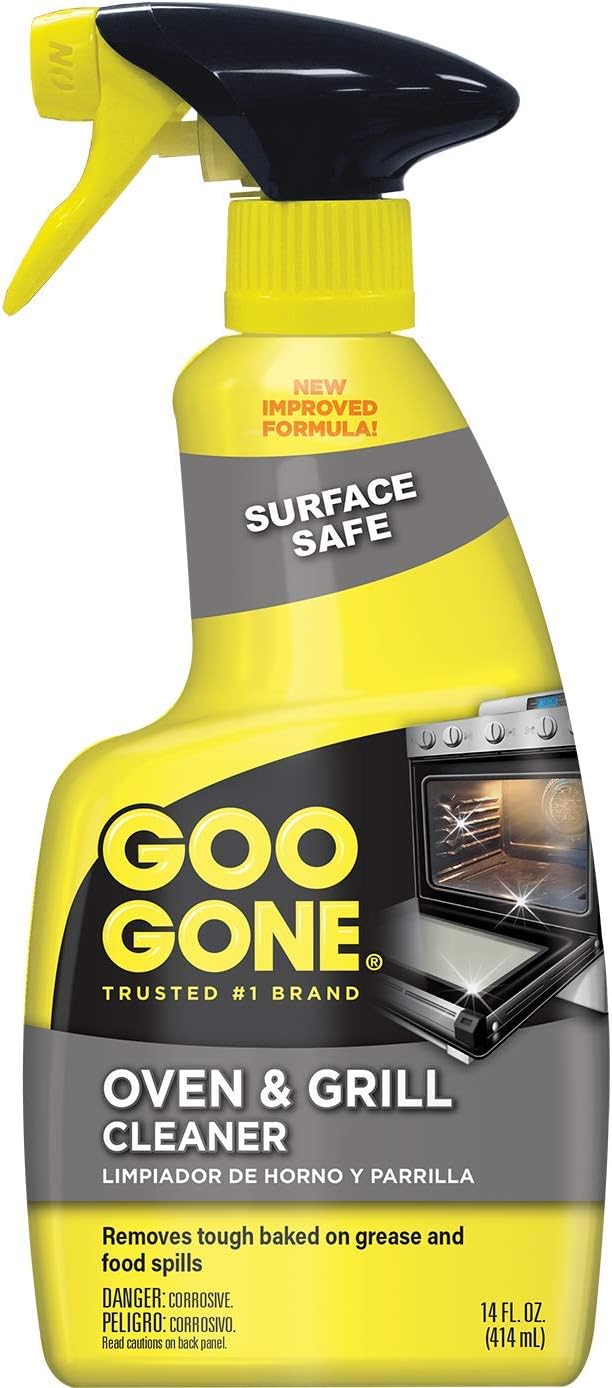 Goo Gone Oven and Grill Cleaner - 14 Ounce - Removes Tough Baked On Grease and Food Spills Surface Safe