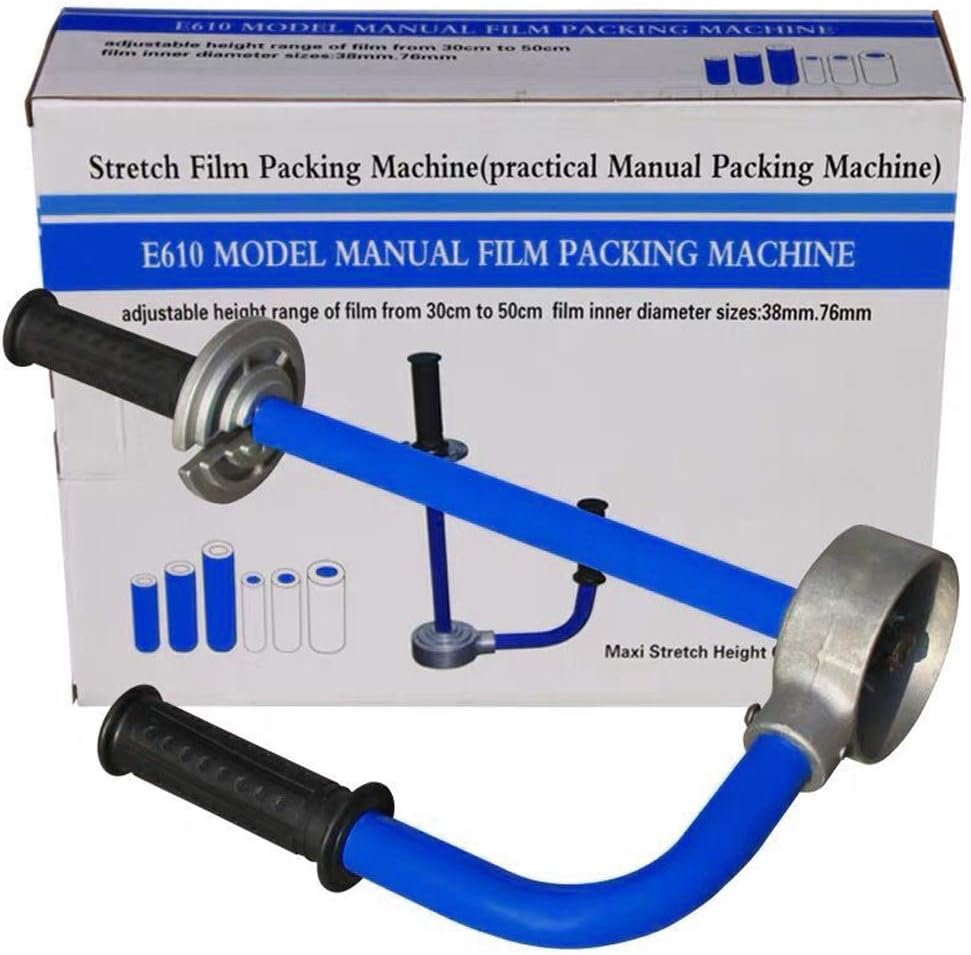 Pallet Stretch Film Packing Machine Shrink Wrap Dispenser Holder, Adjustable Height from 12-20 inch (Upgraded Version)