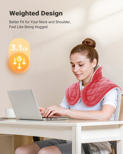 iDOO Heating Pad for Back Pain Relief, Birthday Gifts for Men Women Her Mum, FSA Eligible Items Only List, Weighted Heating Pad for Neck & Shoulders, ETL Electric Heat Pad, 24"x33"