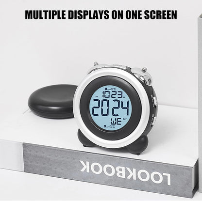 Vibrating Alarm Clock for Heavy Sleepers, Loud Alarm Clocks with Multiple Alarms Customizable Setting, Digital Alarm Clocks for Bedrooms, Extreme Bed Shaker Alarm Clock for Deeply Sleeper ﻿