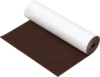 Fullhawl Large Felt Furniture Pads 8 x 60 Inch Non Slip Self Adhesive Heavy Duty Cuttable Strip Roll Felt Sheet Tape for Protecting Hardwood Floors Chair Wall, White