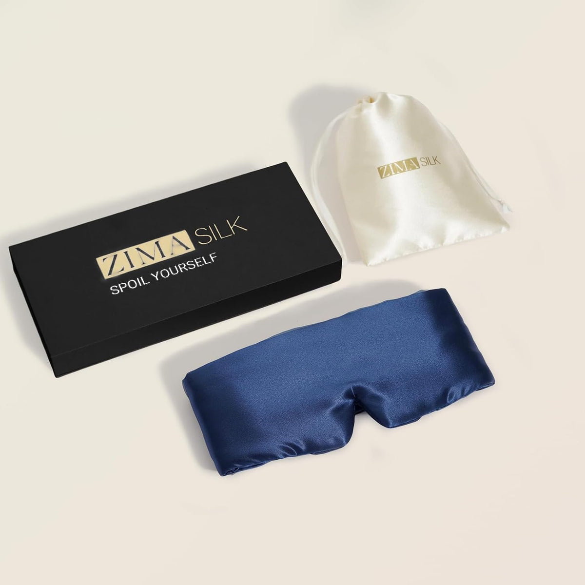 ZIMASILK 22 Momme 100% Mulberry Silk Sleep Mask - Full Silk Filled