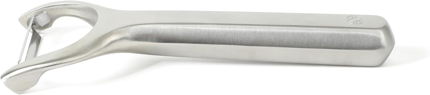 Calphalon Edge Stainless Steel Y Vegetable Peeler w/Thermoplastic Rubber Handle - Navy Blue