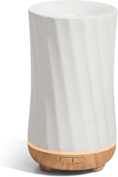 InnoGear 150ml Ceramic Essential Oil Diffuser, Diffusers for Home, White