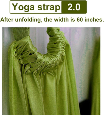 TOCO FREIDO Waist Back Leg Stretch Strap/Yoga Fitness Band, Leg Stretching Assist Trainer, Yoga Stretcher, Back Bend Split Inversion Strap for Fitness, Dance, Ballet, Gymnastics