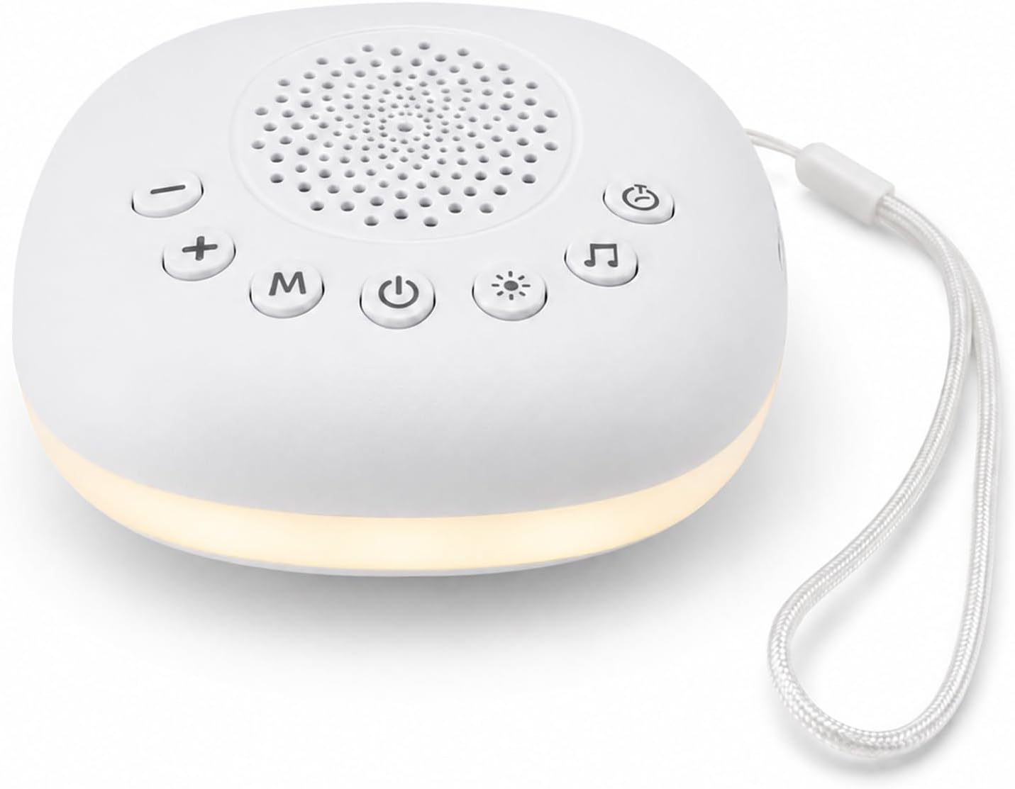 Portable White Noise Machine for Sleeping Baby Adult Office Privacy | Travel Sound Machine with Night Light, 20 Soothing Sounds, Rechargeable Baby Sleep Noise Maker for Home Nursery Stroller