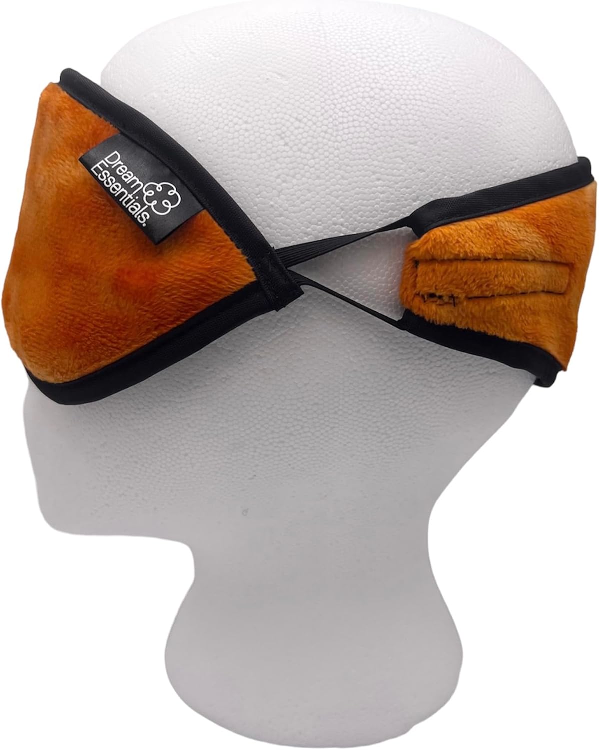 Dream Essentials Utopia Luxury Plush Sleep Mask, Handmade in the USA, Breathable Cotton, Adjustable Wide Headband, Men and Women, Nose Bridge for Light Block, Travel, Yoga, Meditation (Tie Dye Purple)