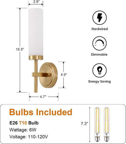 Wireless Wall Sconces with Remote Control, Battery Operated Wall Sconce Set of 2, Black & Gold Rechargeable Dimmable Wall Light for Bedroom Living room Bathroom Hallway Entryway Stairwell, 3000K