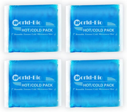 Ice Packs for Injuries Reusable Gel - Hot Cold Gel Ice Pack for Injury, Pain Relief, Rehabilitation - Flexible Ice Packs for Knee, Shoulder, Back, Neck, Wrist - 4.7" x 12.2"