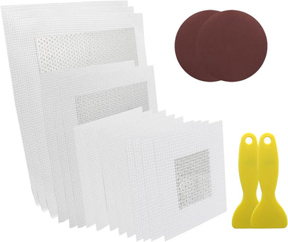 Zorfeter 14 Pack Wall Patch Kit, Multiple Sizes 2/4/6/8 Inch | Aluminum Drywall Repair Patch, Quick & Easy Dry Wall Hole Repair, For Damaged Walls and Ceilings/Homeowners