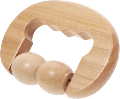 FOMIYES Wooden Foot Roller Tool for Relaxation Portable Massage Device for Face Neck Shoulder Foot Back for Home Travel Use