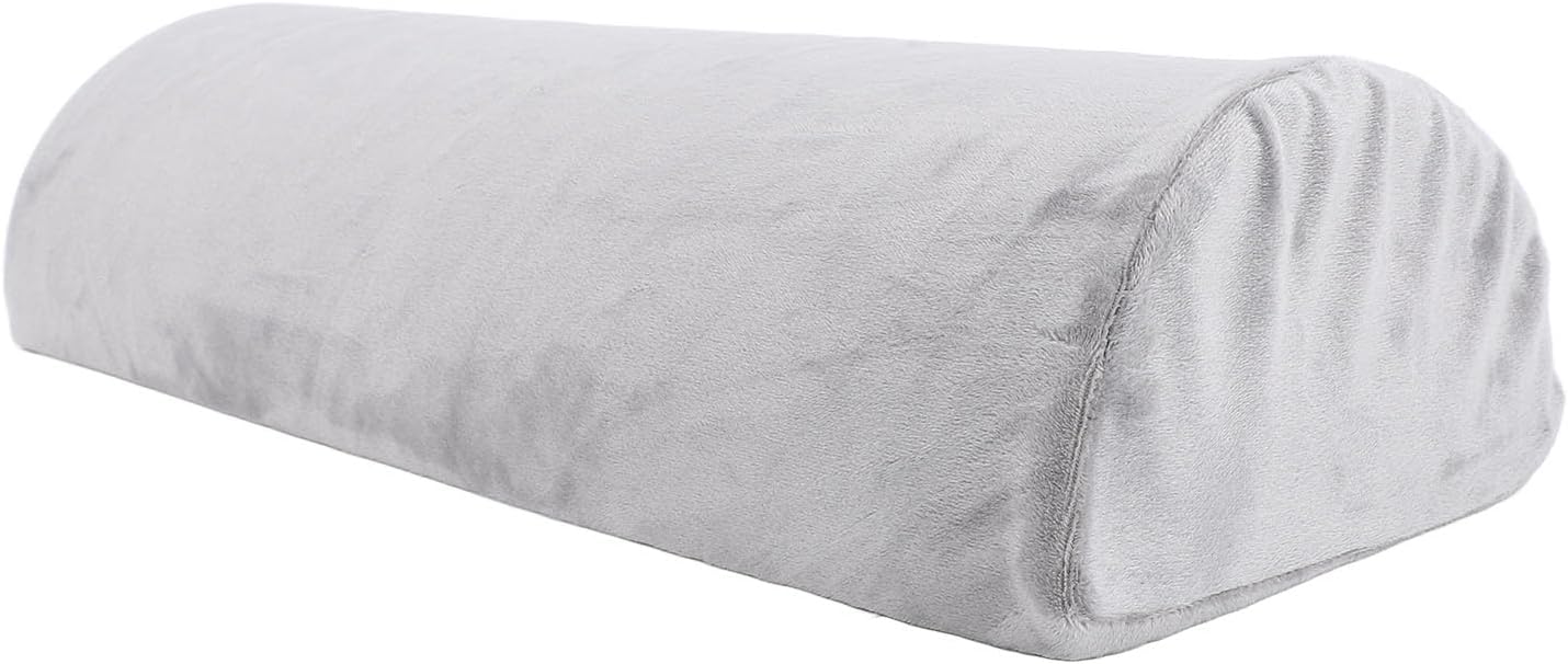 Jiawu Half Moon Waist Pillow Memory Foam Lumbar Support Cushion for Lower Back Pain Relief, Ergonomic Pillow for Head, Feet, Knees, Hip & Leg Support While Sleeping or Sitting