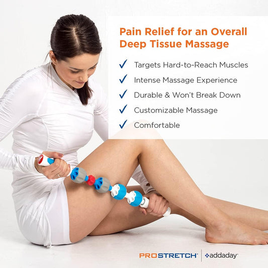 ProStretch Pro Roller, Massage Stick for Muscle Soreness & Trigger Points | Massage Stick Roller for Deep Tissue Therapy, Physical Therapy & Myofascial Trigger Point Release