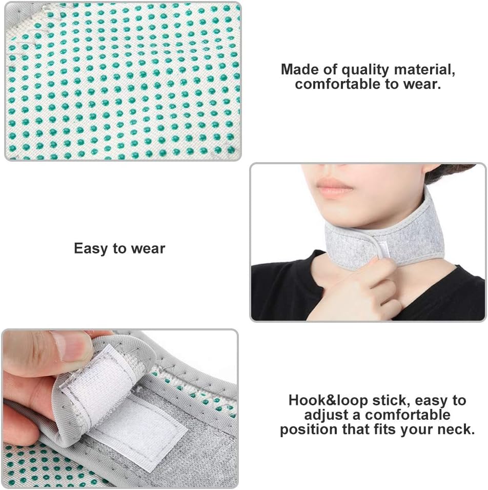 Neck Self-Heating, Neck Support Neck Pad Neck Wrap Support Brace Collar, Magnetic Health Self-Heating Deep Heat Infrared Neck Massager Protector, Washable