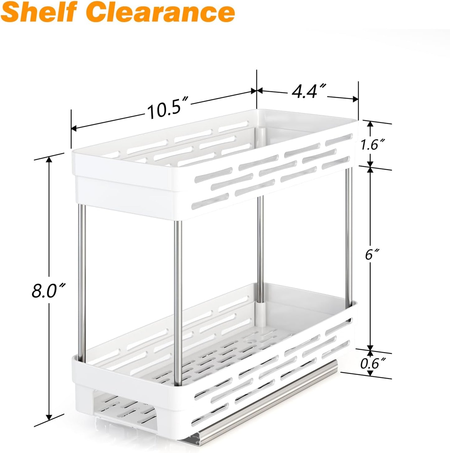Pull Out Spice Rack Organizer for Cabinet, 3 Packs Slide Out Spice Racks Organizer, Spice Cabinet Organizers, Cabinet Size Need:12'' Highx11'' Deepx5'' Wide,Each Tier Hold 10 Spice Jar - 2 Tier, Black