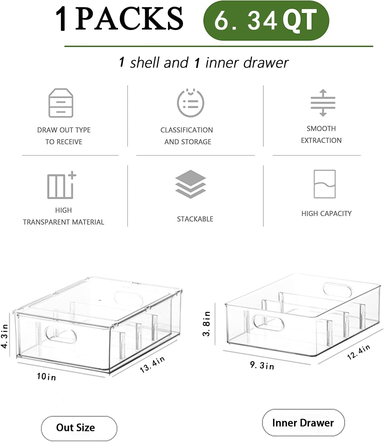 5 Pack Fruit Storage Containers for Fridge,Produce Container for Fridge with Removable Colanders,Leakproof Refrigerator Organizers and Storage for Produce Berry Vegetable Salad Meat Food Keep Fresh