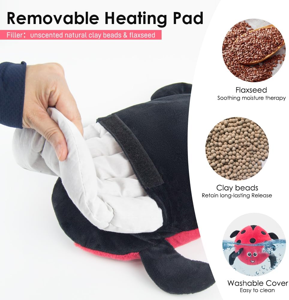 Microwave Heating Pad for Pain Relief, 8 x 18 Grey