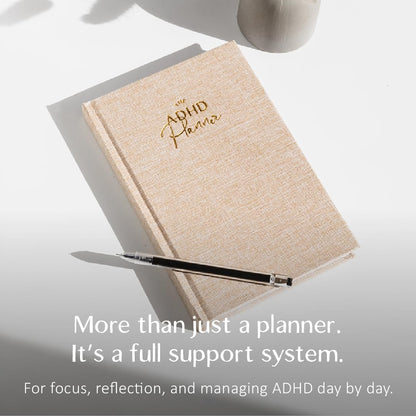 The ADHD Planner for Adults - Undated Daily & Weekly ADHD Journal for Disorganized People, 90 Days - Habit Tracker, Record Emotions & Mood - Academic Goals - Structure & Focus for Adults Brains