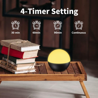 Portable Sound Machine Mini White Noise Machine Baby Shushing Brown Noise Machine with 30 Soothing Sounds for Kids Adults Dogs Auto-Off Timer 32 Volume Levels Sleep Machine for Home Office Privacy