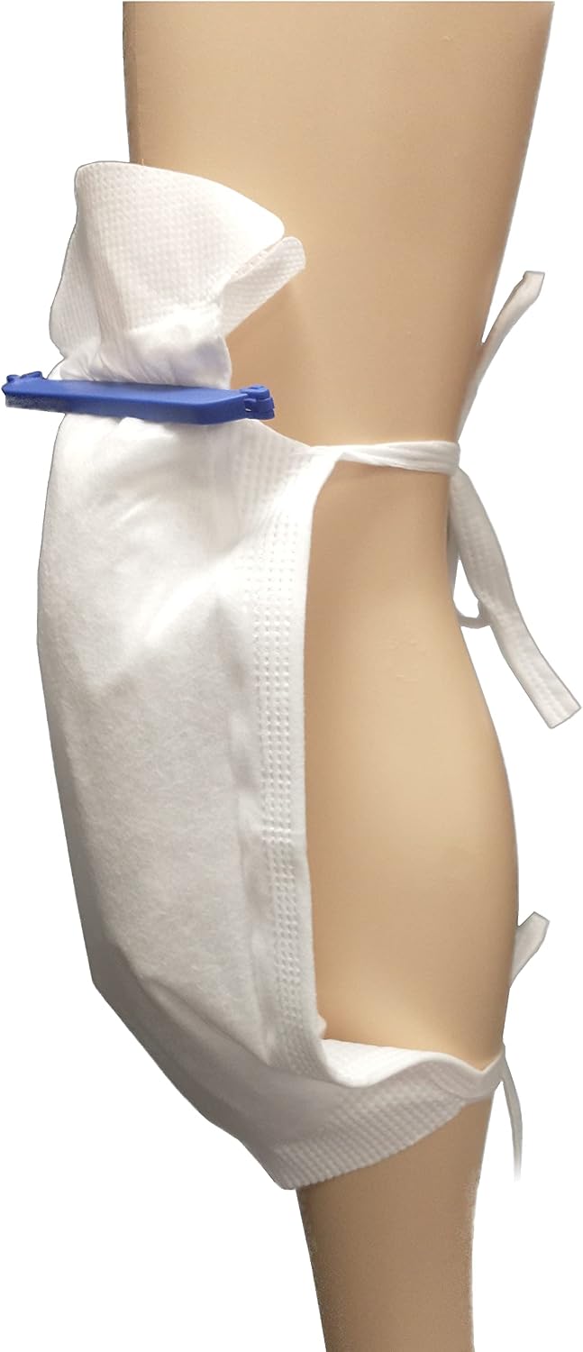Vakly Large Refillable Ice Bags 6.5 x 14 [Pack of 5] – Reusable Ice Pack with Clamp Closure, Soft Outer Covering & Leak-Resistant Inner Layer for Hospital, Home & Sports Use