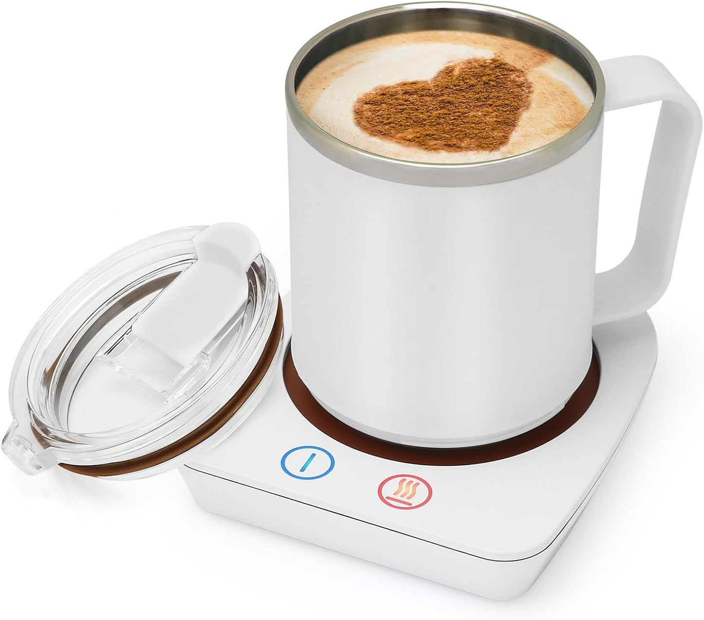 VOBAGA Coffee Mug Warmer, 4 Hours Auto Shut Off Cup Warmer for Office Home Desk with 3 Temperature Settings, Electric Beverage Warmer for Cocoa,Tea, Milk, Soup, for Coffee Gifts, Sky Blue (No Cup)