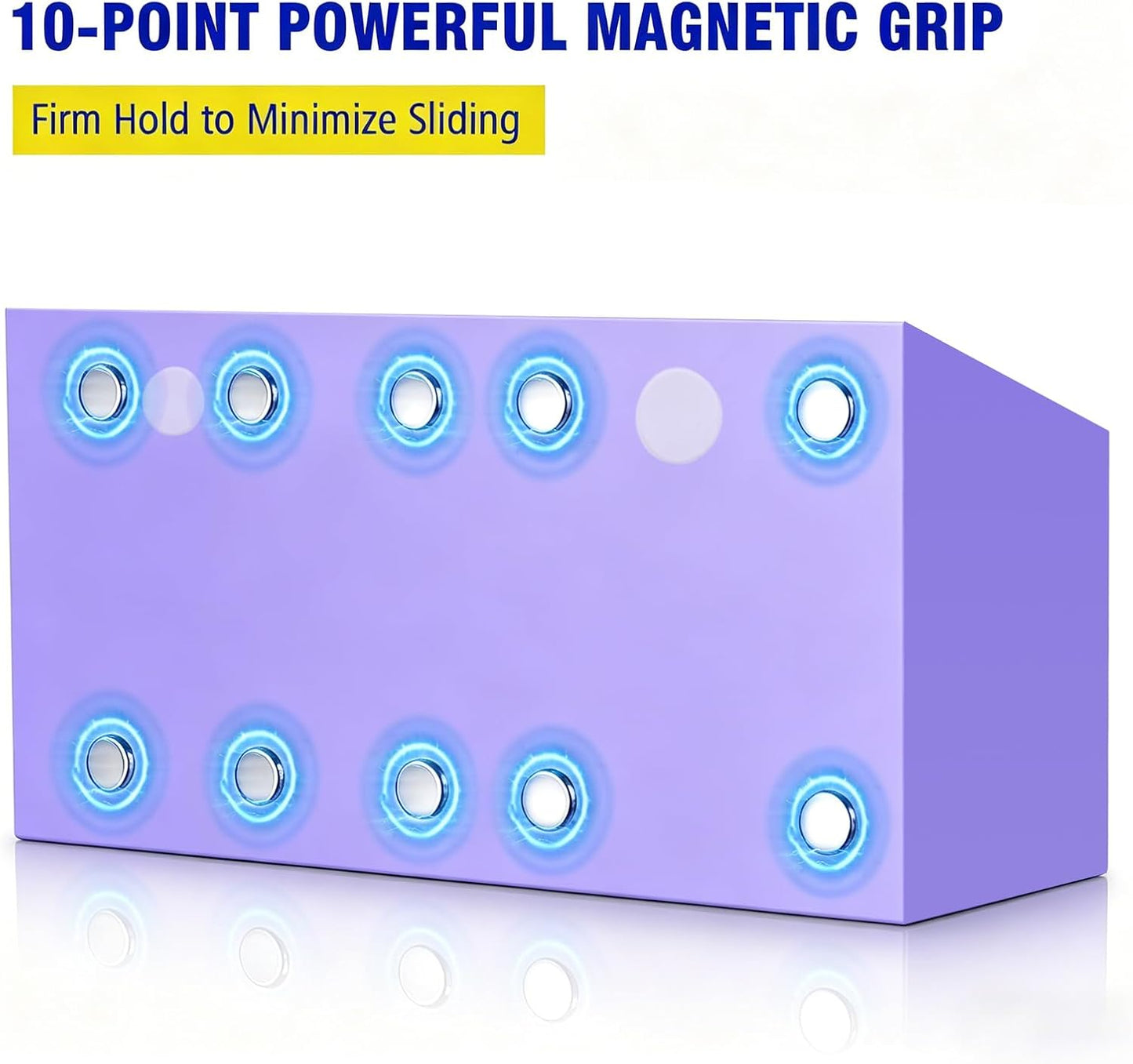 Magnetic Marker Holder for Whiteboard, Fridge, Teacher Must Have | Acrylic Magnet Dry Erase Pen Holder for Refrigeator, Anti-slip Pencil Holder for Classroom, Locker Organizer Accessories