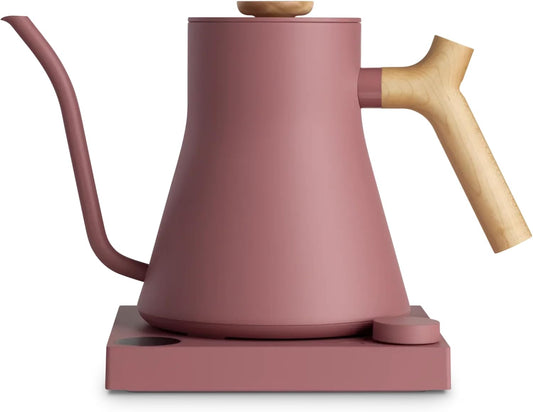 Fellow Stagg EKG Pro Gooseneck Electric Kettle, Brew Timer, 0.9 Liter | To-the-Degree Temp Control, Color LCD, Temp Hold, Stainless Steel, for Pour-Over Coffee & Tea, Quick Heating, Matte Black