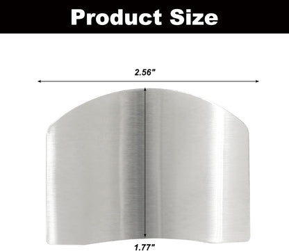 4 Pcs Stainless Steel Finger Guards | Finger Protectors for Cutting, Slicing, Dicing, Chopping Vegetables, Kitchen Tool Knife Shields, Avoid Hurting
