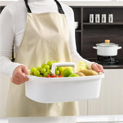 JiatuA Large Cleaning Supplies Caddy Portable Shower Caddy Basket Dark Gray | Sturdy Supply Organizer with Handle Plastic Bucket Tool Storage for Bathroom Bedroom Kitchen Garden College Dorm Essentials