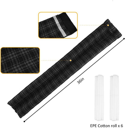 36 Inch Under Door Stopper, Door Noise Blocker | Double Sided Door Stopper, Machine-Washable