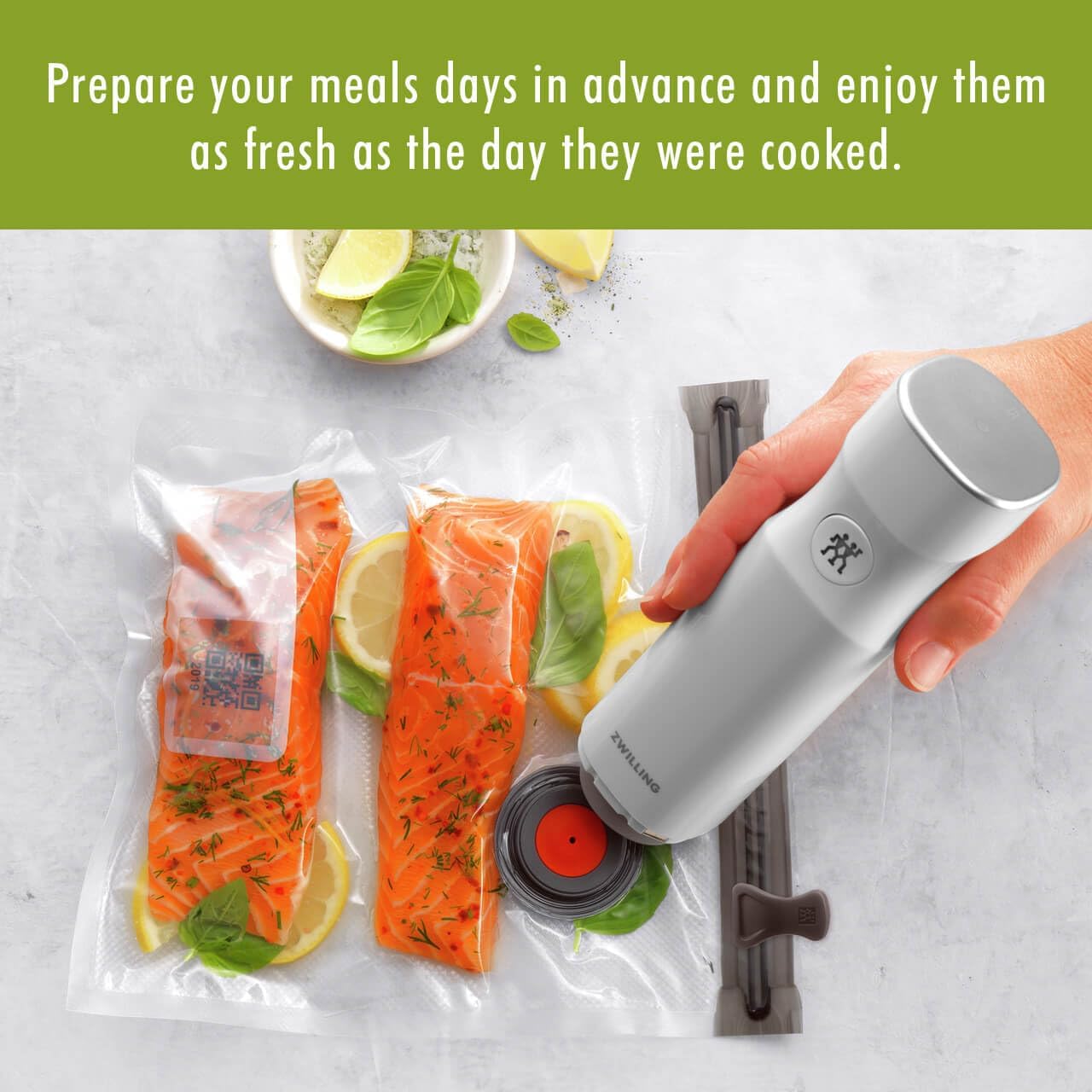 For food to stay fresh up to 5X longer, pump required (not included).