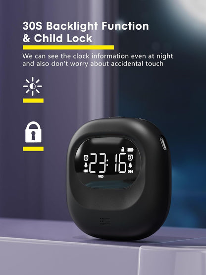 ROCAM Vibrating Alarm Clock Bed Shaker, Rechargeable 3000mAh Battery
