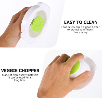 1pc Food Slicer Safety Holder Multi-function Finger Guard for Cutting of Vegetables Fruits Cheeses Meats Pink White Easy to Clean Kitchen Tool