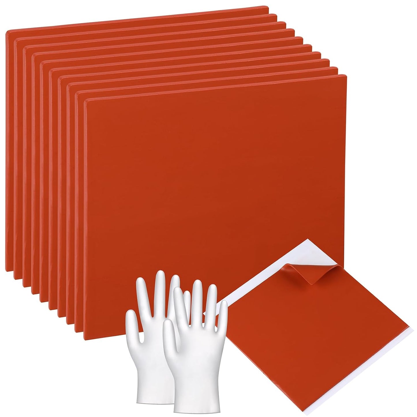 ABOAT T Fire Putty Electrical Pads Fire Barrier Moldable With Disposable Gloves for Sockets Wall Openings Electrical Box Water Supply Boxes (10, 7-1/2 Inch)