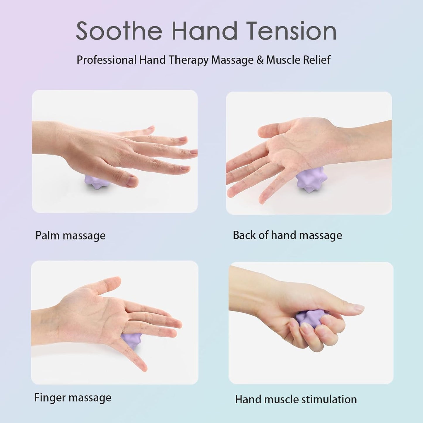 Silicone Lacrosse Balls for Yoga and Myofascial Release - Deep Tissue Massage,Trigger Point Therapy and Foot Plantar Fasciitis,Muscle Knots,Relieving Muscle Pain,Muscle Soreness Balls