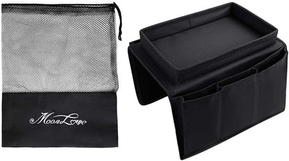 Couch Sofa Armrest Organiser Arm Chair Caddy Bedside Storage Pocket with 8 Pockets TV Remote Holder Bed Storage Pocket Bag for Cellphone Tablet Notepad Book Magazines DVD Glasses