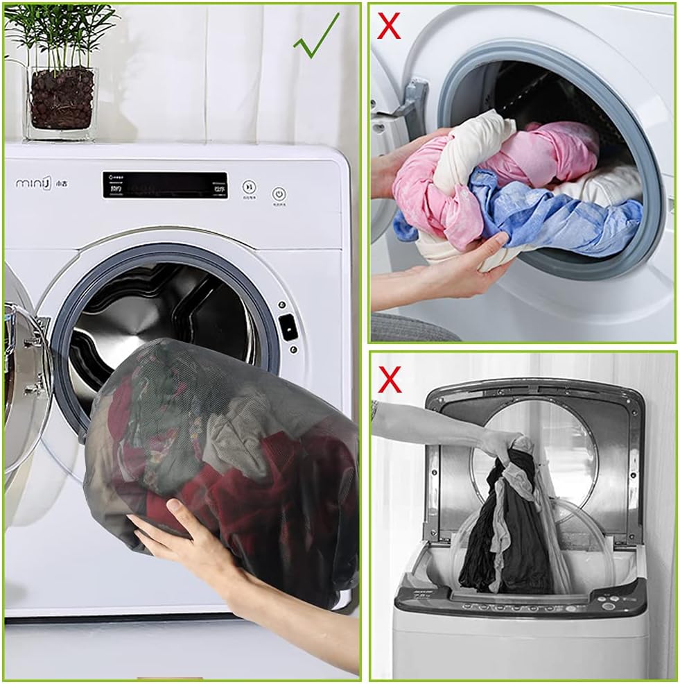 Tenn Well 3Pcs Mesh Laundry Bags For Shoes Sneakers Fits Size 12 | Mesh bags for trainers, tennis shoes, slippers, washing machine safe