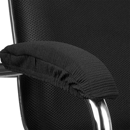 Melaluxe Office Chair Armrest Covers, Stretchable Removable Washable Chair Arm Covers, Elastic Desk Computer Gaming Chair Arm Rest Protector Slipcovers (Black)