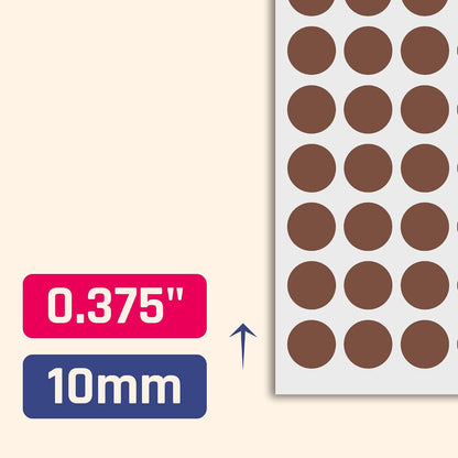 3000 Pieces, Small Colored Dot Round Stickers Labels - 10 Colors, 0.375"