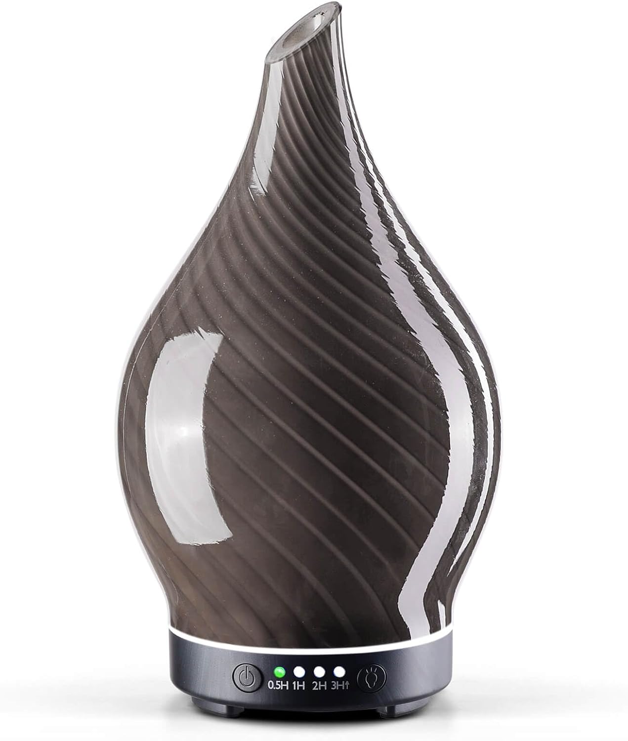 Porseme Oil Diffuser 3D Glass Aromatherapy Ultrasonic Humidifier, Air Refresh Auto Shut-Off, Timer Setting, BPA Free for Home Hotel Yoga Leisure SPA Gift 150ml Last 6H - Colors A