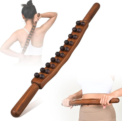 Wood Therapy Guasha Massage Stick Tools, Cellulite Massager Body Slim Brush