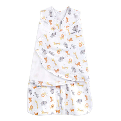 HALO 100% Cotton Sleepsack Swaddle, 3-Way Adjustable Wearable Blanket, TOG 1.5, Pink Floral, Newborn, 0-3 Months - Colors A