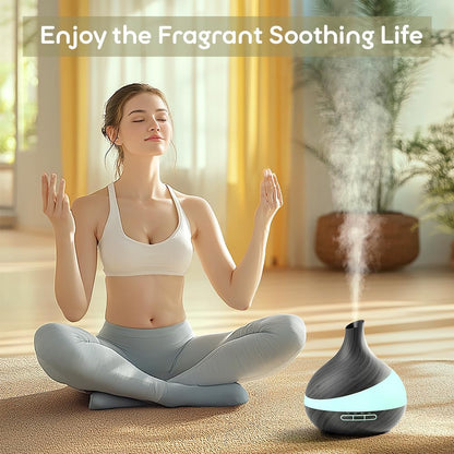𝟒𝟖%𝐨𝐟𝐟 HJTHJT Essential Oil Diffuser: 500ML Aromatherapy Diffuser with Remote Control for Hotel Spa Yoga Room - Humidifiers for Bedroom with 14 Colors LED Night Light for Kids/Women